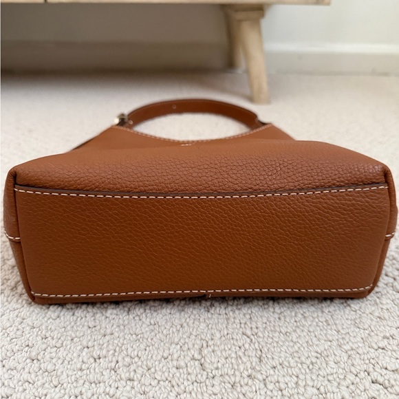 Kate Spade Small 454 Tan Leather Shoulder Bag- Like New - Picture 3 of 8